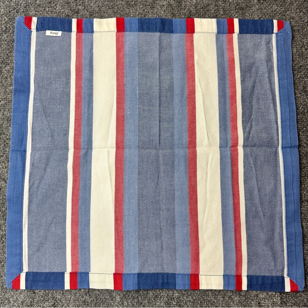 Tag cloth napkins striped cotton red white blue USA patriotic America 4th July - Picture 5 of 11